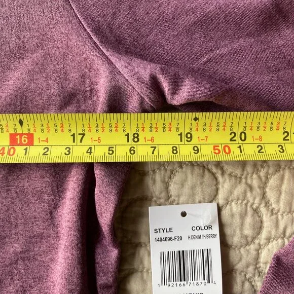 New 32 Degree full zip long sleeve lightweight hoodie small, purple, pockets - Picture 4 of 8